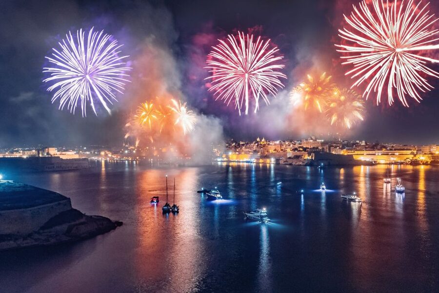 Malta: Valletta, Sliema, Bugibba Fireworks Festival Cruise - Boarding from Bugibba and Sirens Quay