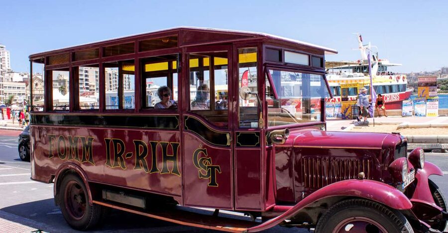 Malta: Vintage Bus Ride through the Three Cities - Meeting David at Sliema Ferries