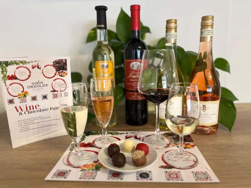 Malta: Wine and Chocolate Pairing Experience - Four Maltese wines, five handmade chocolates
