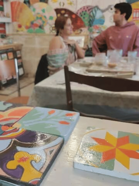 Maltese Tile - Souvenir painting workshop with local - A relaxed indoor plan for hot weather