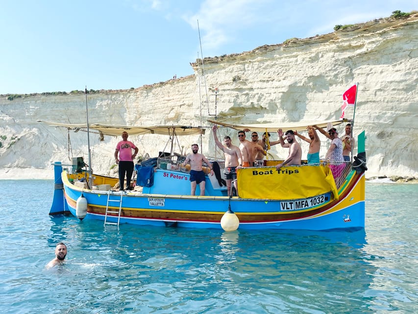 Marsaxlokk: Boat Trip to St Peter’s Pool - Following Malta’s southern shoreline