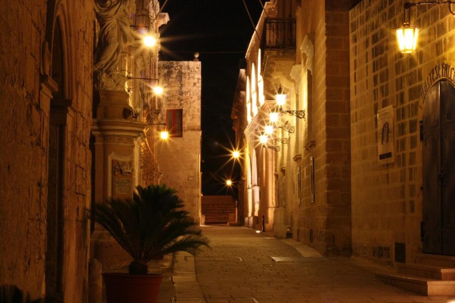 Mdina: Valletta Waterfront Area, Mdina, and Rabat Night Tour - Valletta’s Grand Harbour lights and restored warehouses