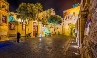 Valletta Waterfront Area, Mdina, and Rabat Night Tour