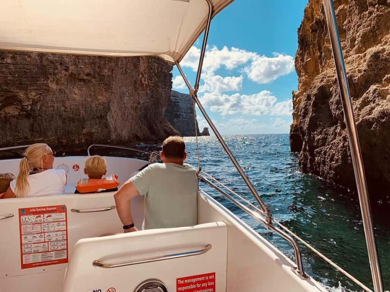 Mellieha: 1:00pm Speedboat round Comino Caves 2h Blue Lagoon - Santa Maria Caves and the hidden cave route