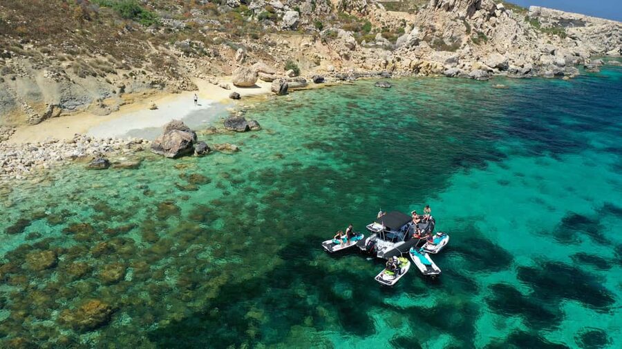 Mellieha: Comino and Blue Lagoon Jet Ski Safari Tour at 3 PM - What this Comino jet ski safari feels like