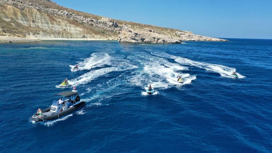 Mellieha: Comino and Blue Lagoon Jet Ski Safari Tour at 3 PM - Santa Maria Battery and Comino Arch