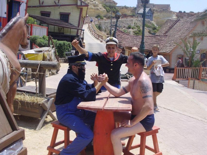 Mellieha: Popeye Village Entry Ticket - Food, Seating, and Practical Comfort