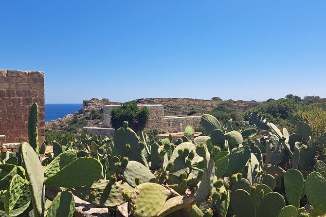 North Malta Quad Bike Tour with Land or Sea Views and Swimming - Popeye Village and the water near Anchor Bay