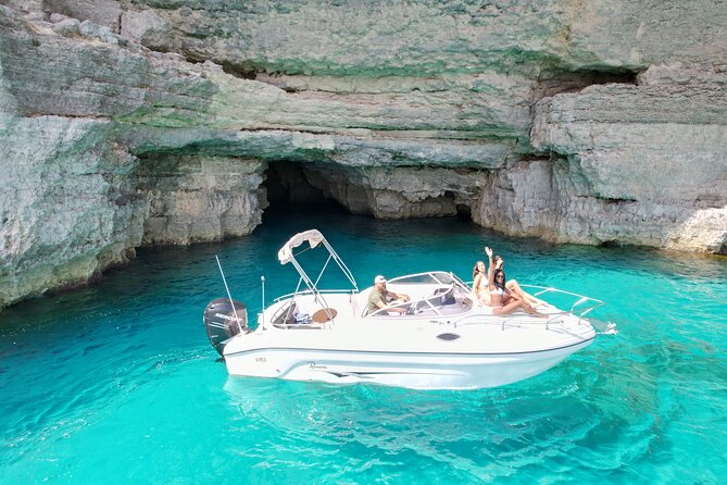 Private Boat Charter Comino, Blue Lagoon, Crystal Lagoon, Gozo - Smugglers Cave and Marks & Dukes Window