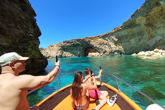 Private Boat Tour at Comino's Blue Lagoon and Crystal Lagoon - Popeye Cave and Comino’s small islands