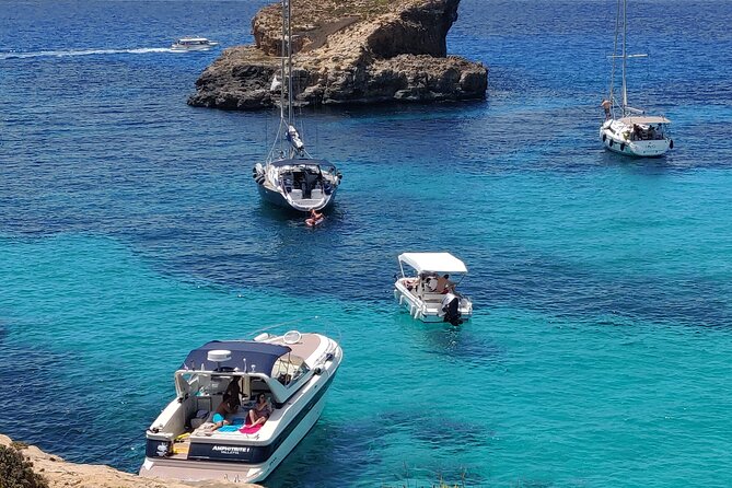 Private Yacht Charter in Malta, Gozo & Comino - Full Day - Three ways to enjoy Comino’s water