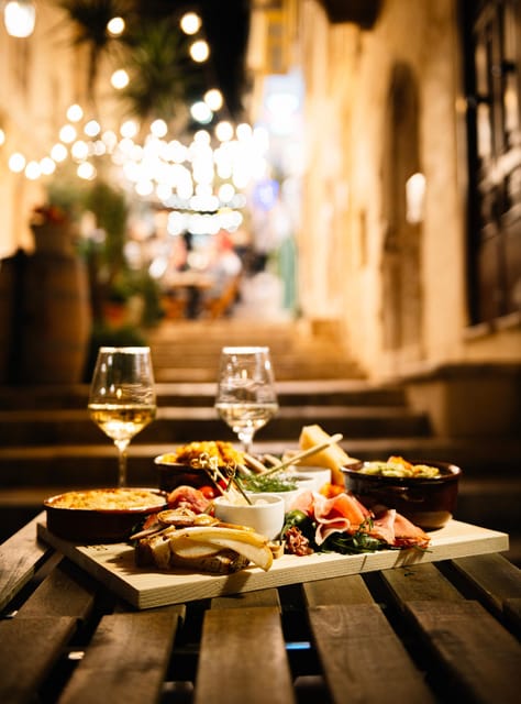 Romantic Italian Cuisine Dinner in Valletta - The starter: carpaccio or burrata with cold cuts