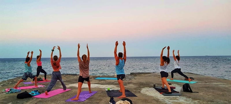 Sliema: Beach Yoga Class with Swimming - Key points to know before booking