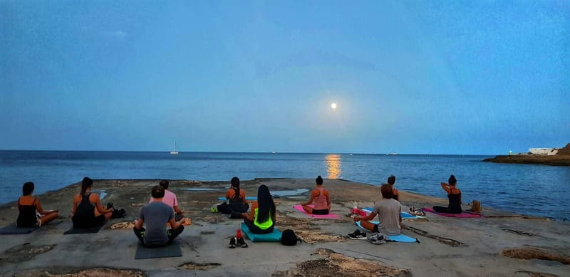 Sliema: Beach Yoga Class with Swimming - The swim after the last pose