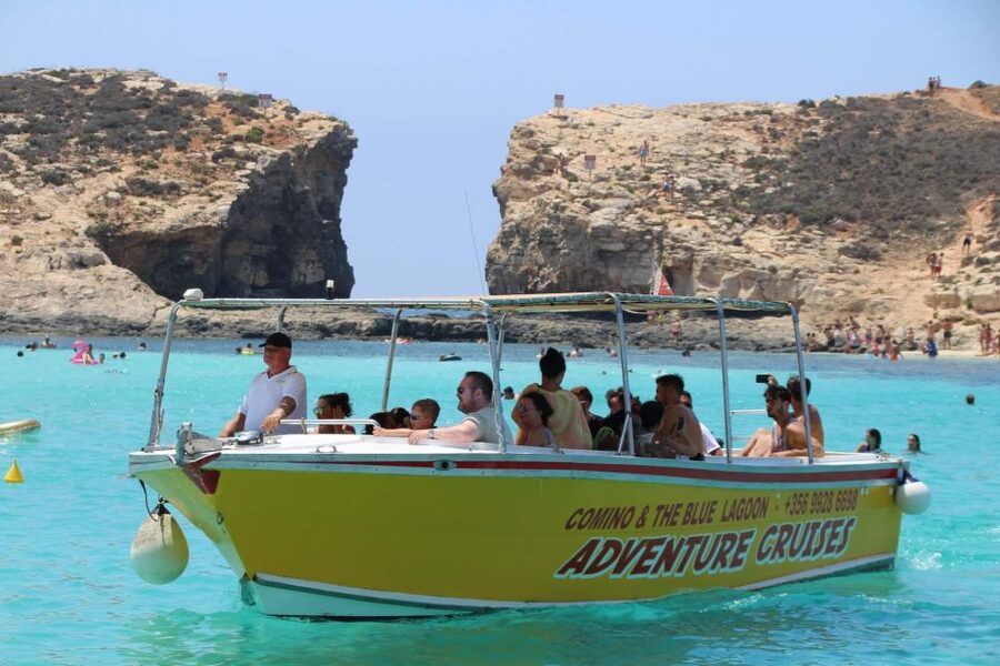 Sliema: Boat Trip to Comino Blue Lagoon, Gozo, and Caves - Comino Blue Lagoon is the longest stop