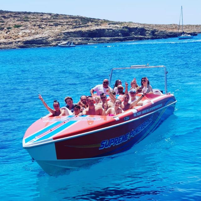 Sliema: Powerboat Trip to Gozo with Caves and Island Stop - The powerboat crossing and the rush of speed