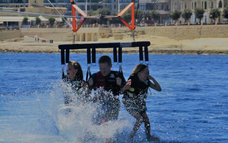 St. Julian's: Parasailing in Malta with Photos and Videos - Taking off from Spinola Bay