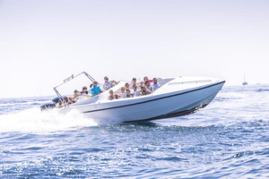 St Julians: Powerboat Gozo, Comino and Blue Lagoon - The route from St George’s Bay to Gozo