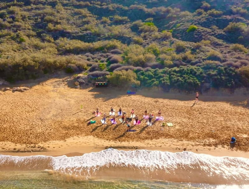 Sunday: Ghajn Tuffieha (Riviera) Beach Yoga Class - The beach setting is part of the practice