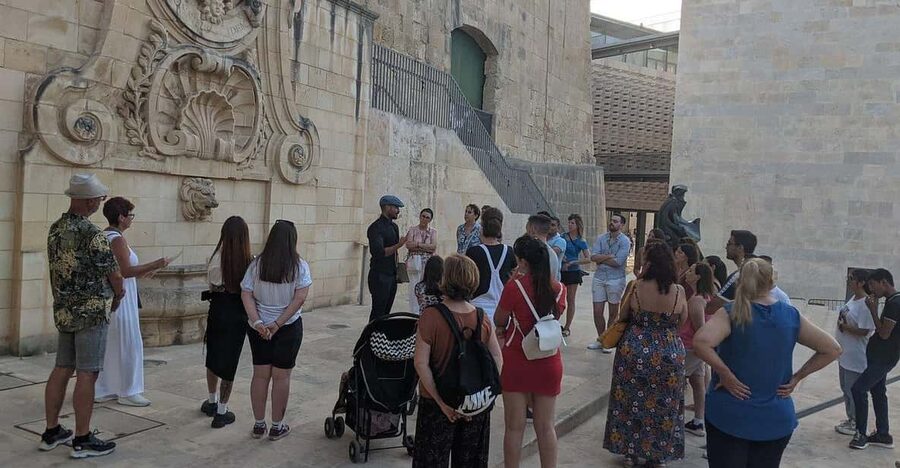 The Grand Tour of Valletta: A walking tour of Valletta. - Royal Opera House and the marks of war