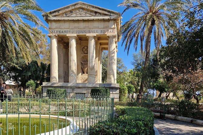 Valletta Private Historical and Cultural Walking Tour - Upper Barrakka Gardens and the harbor view