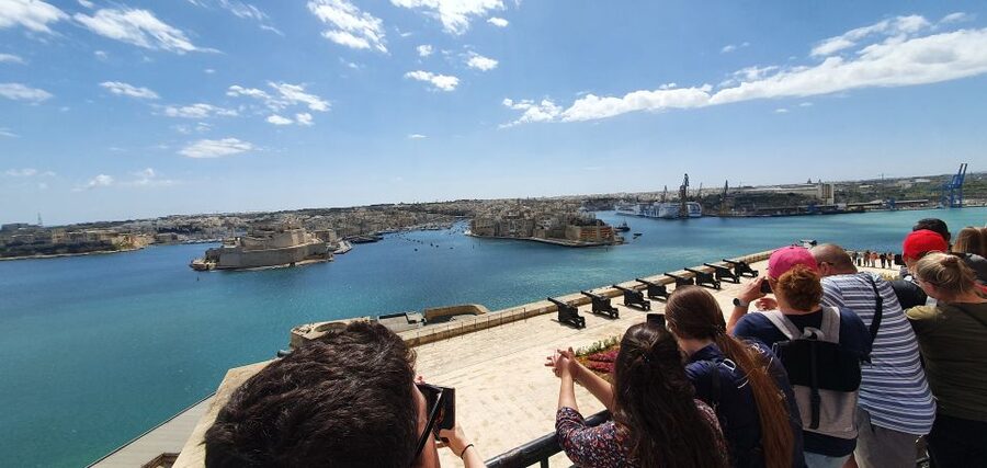 Valletta: Private Maltese Cuisine Walking Tour - Maltese ravioli beside Manoel Theatre