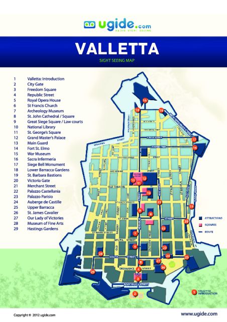 Valletta: Self-Guided Audio Tour, Map and Directions - Starting at Main Gate and Freedom Square